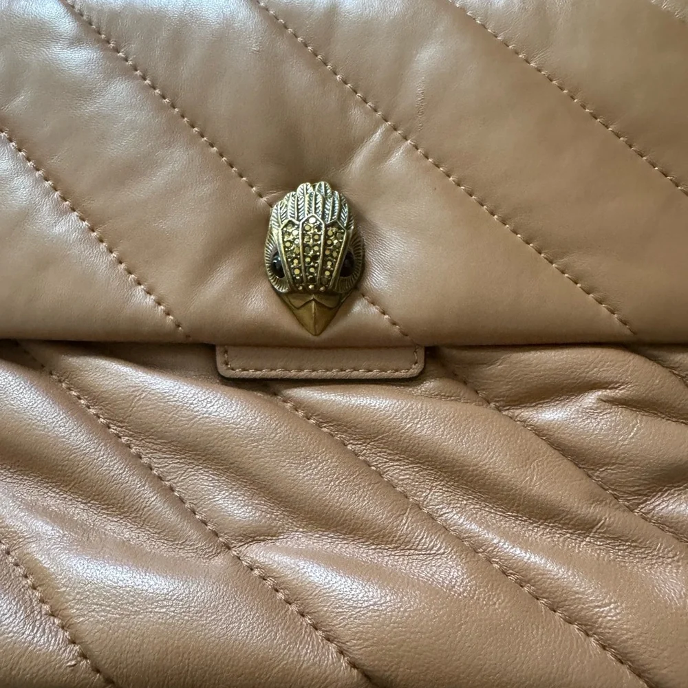 Kurt Geiger SoHo Tan Quilted Shoulder Bag - Picture 2 of 7